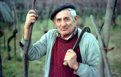 Paisano viticultor de Tras Outeiro, 1999