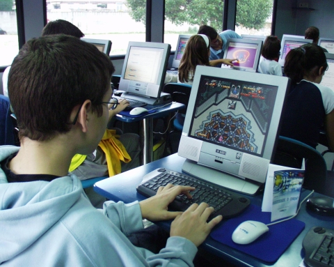 Autobús para cursos de internet en Viveiro, 2002
