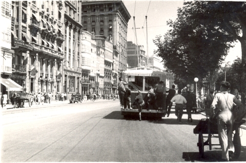 Trolebús da Coruña nos anos 40