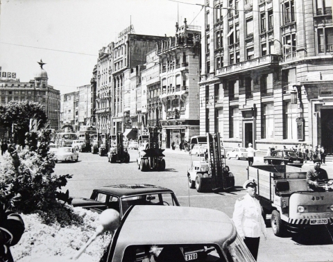 Día do patrón da Locomoción, desfile en Cantones, 1967