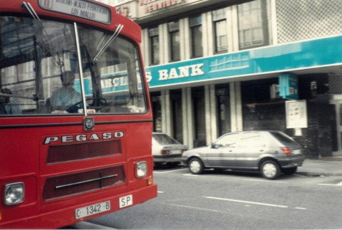 Autobús urbano na Coruña en 1989