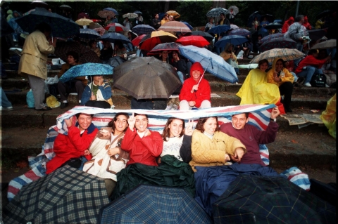 Castrelos antes do concerto de Luis Miguel, 1999