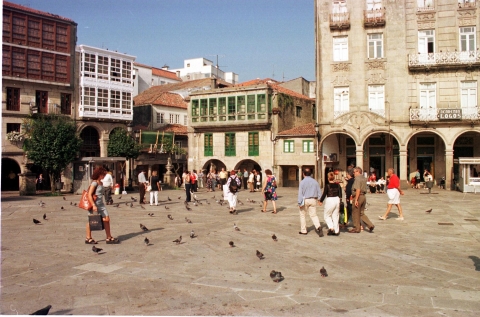 Praza da Ferrería, casco vello de Pontevedra, 1999