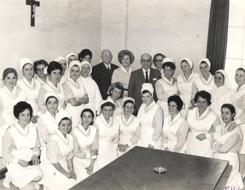 Persoal do centro hospitalario da Coruña, 1969
