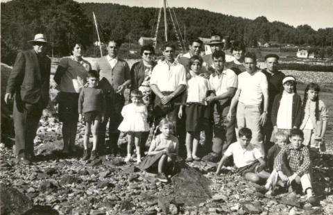 Veciños de A Ponte do Porto, Praia de Xaviña, 1966